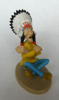 FIGURINE LUCKY LUKE RESINE ATLAS - 2003 - CHEF INDIEN (2) En Loose - Altri & Non Classificati