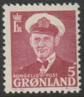 Greenland 1950 5o King Frederik IX MNH - Ungebraucht
