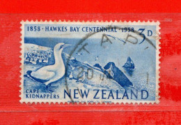 (Us8) NUOVA ZELANDA  °-1958 - OISEAUX.  Yvert. 372. Used. - Used Stamps