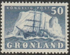 Greenland 1950 The Arctic Vessel "Gustav Holm"  50o MNH - Unused Stamps