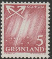 Greenland 1963 Northern Lights 5o MNH - Ongebruikt