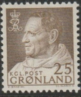 Greenland 1963 -1964 King Frederik IX 25o MNH - Nuevos