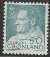 Greenland 1963 -1964 King Frederik IX 50o MNH - Unused Stamps