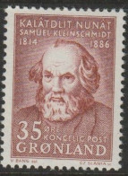 Greenland 1964 35o The 150th Anniversary Of The Birth Of Samuel Kleinschmidt MNH - Ongebruikt