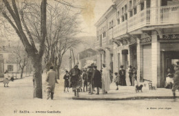 PC CPA ALGERIA, SAIDA, AVENUE GAMBETTA, J. GEISER, VINTAGE POSTCARD (b8539) - Saïda