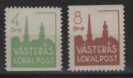 Suede - Poste Locale - Lot De 2 ** Neufs Sans Charniere - Vasteras - Local Post Stamps