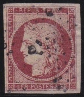 France  .  Y&T   .  6  (2 Scans)  .  Petit Point Clair   .   O   .    Oblitéré - 1849-1850 Ceres