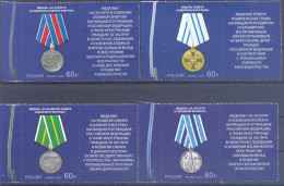 2023. Russia, Medals Of The Russia, 4v With Labels, Mint/** - Unused Stamps