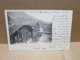 GUTTANNEN (Suisse) Grimselstrasse Circulée 1899 - Guttannen