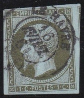 France  .  Y&T   .  11  (2 Scans)     .   O   .    Oblitéré - 1853-1860 Napoléon III