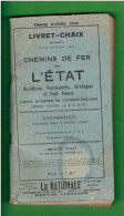 LIVRET CHAIX 1935 HORAIRES CHEMINS DE FER DE L ETAT TRAMWAYS DEPARTEMENTAUX VOIES FERRES D INTERET LOCAL VOIE ETROITE - Chemin De Fer & Tramway