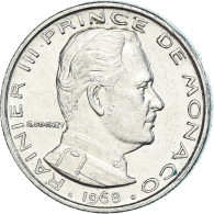 Monnaie, Monaco, 1/2 Franc, 1968 - 1960-2001 Nouveaux Francs