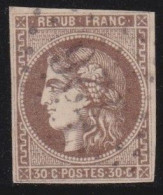 France  .  Y&T   .  47   (2 Scans)      .     O   .    Oblitéré - 1870 Emissione Di Bordeaux