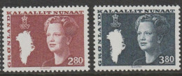 Greenland 1985 2.8k & 3.8k Queen Margrethe II MNH - Neufs