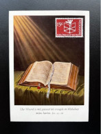 NETHERLANDS 1964 BIBLE SOCIETY MAXIMUM CARD NEDERLAND - Cartoline Maximum