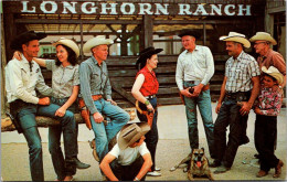 New Mexico Albuquerque 40 Miles East The Longhorn Ranch Some Of The Hands In A Bull Session - Albuquerque