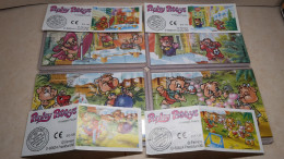 2000 Ferrero - Kinder Surprise - 615102, 615110, 615129, & 615137 - Puzzle - Pinky Piggys + 4 BPZ's - Monoblocs