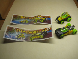 2001 Ferrero - Kinder Surprise - Transformer X2 & Mammut T1 + 2 BPZ's - Monoblocs