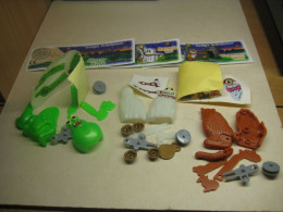 2000 Ferrero - Kinder Surprise - 639974, 640026 & 640050 - Lustige Schiebemaxe - Complete Set + 3 BPZ's - Monoblocs