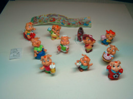 2000 Ferrero - Kinder Surprise -  Pinky Piggys - Complete Set + BPZ - Monoblocs