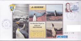 St Paul Et Ams - Un Manchot Royal En Visite Sur Amsterdam - 05.02.2021 - Covers & Documents