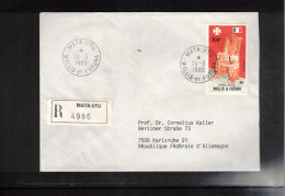 Wallis Et Futuna 1989 Interesting Airmail Registered Letter - Covers & Documents