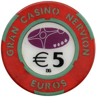 Casino Chip / Spain / Bilbao / Gran Casino Nervion / 5 Euros / Gambling - Casino
