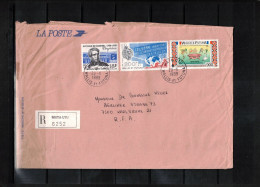 Wallis Et Futuna 1989 Interesting Registered Letter - Brieven En Documenten