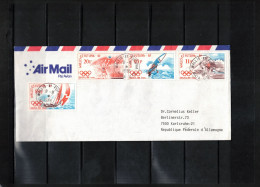 Wallis Et Futuna 1988 Interesting Airmail Letter - Brieven En Documenten
