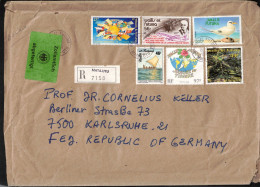 Wallis Et Futuna 1990 Interesting Registered Letter - Lettres & Documents