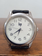 VINTAGE LIP CLASSIQUE FOND ACIER - Horloge: Antiek