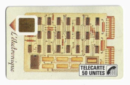 FRANCE C8 50U L'ELECTRONIQUE 1500 Ex ANNEE 01/88 - Interne Telefoonkaarten