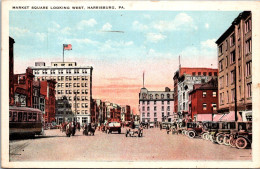 Pennsylvania Harrisburg Market Square Looking West  - Harrisburg