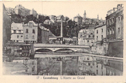 LUXEMBOURG - L'Alzette Au Grund - Carte Postale Ancienne - Luxembourg - Ville