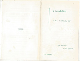 Programme 4 Pages, La Grande Fête Du PONTREAU, 86 , LENCLOITRE, 1967, Frais Fr 1.65 E - Programs