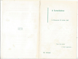 Programme 4 Pages, La Grande Fête Du PONTREAU, 86 , LENCLOITRE, 1967, Frais Fr 1.65 E - Programme