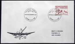 Greenland 1987 SPECIAL POSTMARKS.SPRING-STAMPEX 87 LONDON 3.-8.-3-1987 ( Lot 879) - Covers & Documents