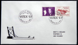 Greenland 1987 SPECIAL POSTMARKS.VATEX 87 MALMØ  23-25.-3-1987 ( Lot 949) - Brieven En Documenten