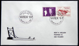 Greenland 1987 SPECIAL POSTMARKS.VATEX 87 MALMØ  23-25.-3-1987 ( Lot 949) - Covers & Documents