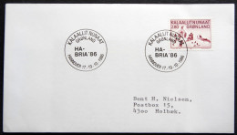 Greenland 1986 SPECIAL POSTMARKS.HA BRIA'86    17-19-10 1986 ( Lot 886) - Briefe U. Dokumente