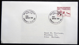 Greenland 1986 SPECIAL POSTMARKS.HA BRIA'86    17-19-10 1986 ( Lot 887) - Lettres & Documents