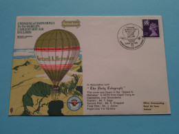 Crossing Of SNOWDONIA By The WORLD'S Largest HOT-AIR BALLOON - Gerard A. HEINEKEN ( See/voir SCAN ) Sealand 1975 ! - FDC
