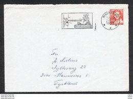 DENMARK: 1983 COVERT WITH 2 K. RED (760) - TO GERMANY - Storia Postale