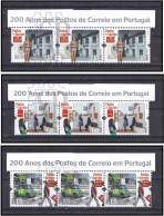 Portugal 2023 200 Anos Dos Postos De Correio Em Portugal Postman Offices Bureaux Poste Upper Electric Car Automobile Ctt - Full Sheets & Multiples