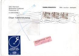 L65581 - Bund - 1986 - 3@40Pfg B&S A DrucksBf BONN -> Schweden, Als "unbekannt" Zurueck - Storia Postale