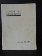 Programme " Comédie Des Champs-Elysées " Rêves Sana Provision, Saison 1936-1937 - Programmes