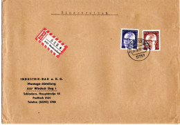 L65584 - Bund - 1972 - 2DM Heinemann MiF A R-Bf NIEDERAUSSEM -> Windeck - Lettres & Documents