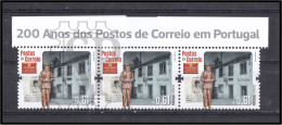 Portugal 2023 200 Anos Dos Postos De Correio Em Portugal Postman Offices Bureaux Poste Upper Line Ctt - Volledige & Onvolledige Vellen