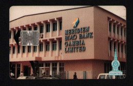 Gambia Schlumberger Gamtel Chip Phone Card  Scratch    Meridien Biao Bank Gambia Ltd 60 Units - Gambia