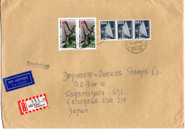 L65591 - Bund - 1989 - 3@500Pfg I&T MiF A R-LpBf BRAUNSCHWEIG -> Japan - Cartas & Documentos